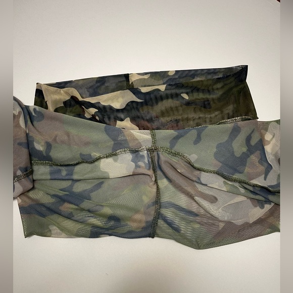 NWOT ⚜️🪖⚜️ Laina Rauma camo mesh see through biker shorts - Picture 10 of 12
